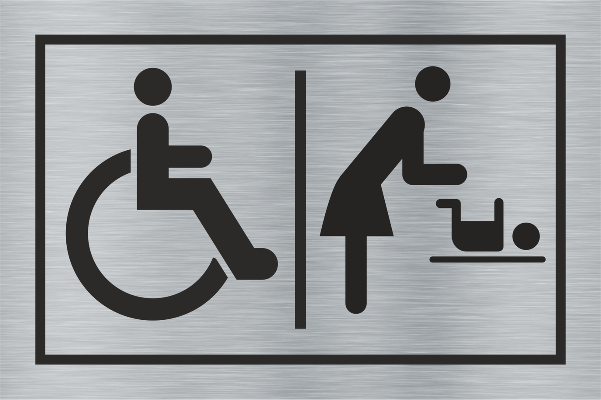 Laser Engraved Plaque Victorian Diaper Changing Station Sign - Laser ...