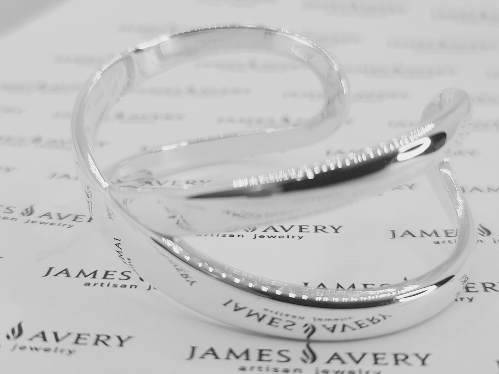 Authentic James Avery INFINITY CUFF BANGLE BRACEL… - image 2
