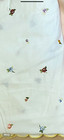 Neiman Marcus Tablecloth 65x50 Hand Embroidered Scalloped Edges White w Flowers