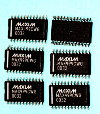2 IC MAX499CWG Quad-Triple Spdt RGB Switches 250MHz Video Buffer Amplifiers