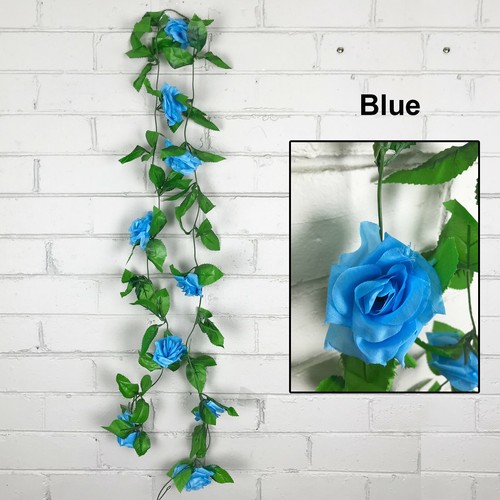 Up To 24X Artificial Silk Wisteria Leaf Hanging Flower Ivy Garland Vine Wedding - Picture 8 of 10
