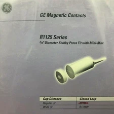 GE Security R1125-N Mini-Max Stubby Press Fit Magnetic Contact 3/8" Dia 1/2" Gap