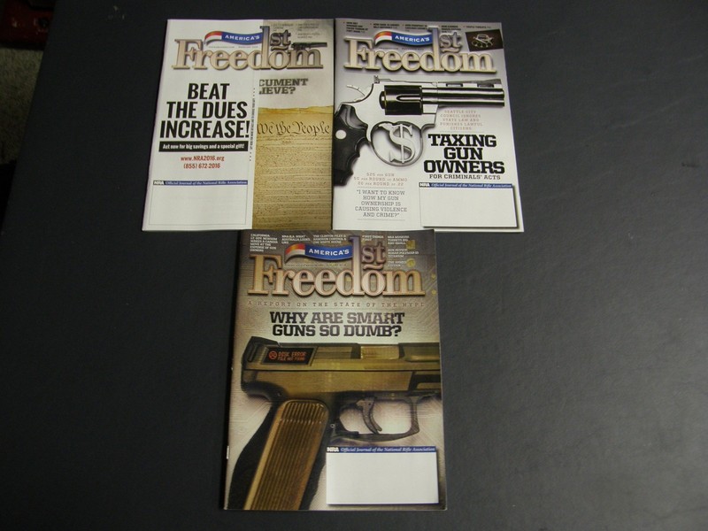 3 New America's 1st Freedom Magazines - Jan, Feb 2016  & Nov. 2015