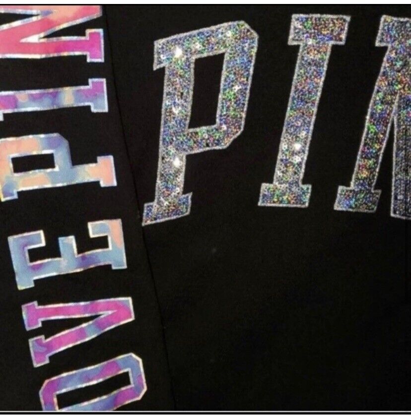 Victoria's Secret PINK BLING RARE WATERCOLOR BLING OUTFIT Victoria's Secret PINK BLING RARE WATERCOLOR BLING OUTFIT