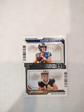 2023 Panini Contenders - Round Numbers #20 Stetson Bennett, Jake Haener (RC)