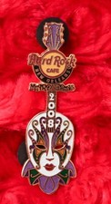 Hard Rock Cafe Pin NEW ORLEANS Mardi Gras Venice Mask venetian porcelain guitar