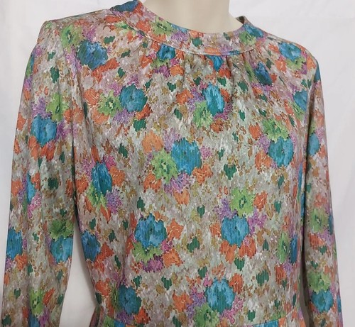 Vintage Bleeker Street Jonathan Logan Dress 60s 70s Dress Abstract S/M - Picture 2 of 8