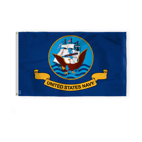 AGAS Bandera Marina de los Estados Unidos Marina de los Estados Unidos Bandera Militar Impresa 200D Nylon-2 Ojales - Imagen 10 de 11