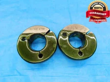 55/64 27 NS THREAD RING GAGES .8593 GO NO GO P.D.'S = .8819 & .8280 CHECK