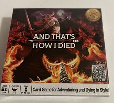 AND THATS HOW I DIED Card Game Adventuring Bo...
