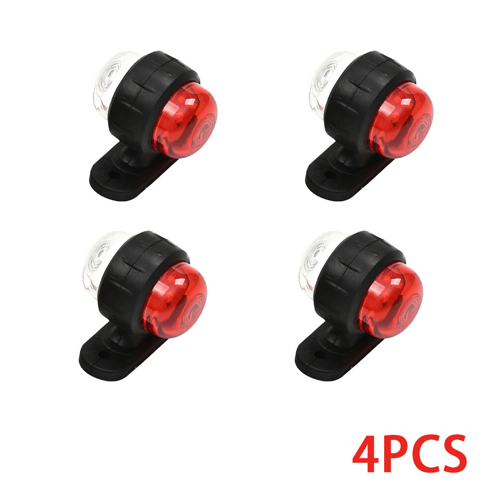 LED Begrenzungsleuchten Anhänger 4-tlg - Wasserdichte Seitenmarkierungsleuchten 12V/24V Weiß/Rot