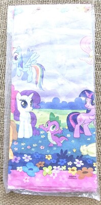 New Old Stock My Little Pony Paper Party Tablecloth 96''x54'' Designware Amscan