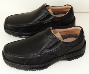 rockport black slip on shoes
