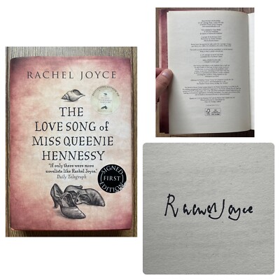 Rachel Joyce Signed 1st Edition - Love Song Of Miss Queenie Hennessy HB First