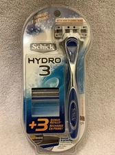 Schick Hydro 3 Razor with 5 Cartridges NEW