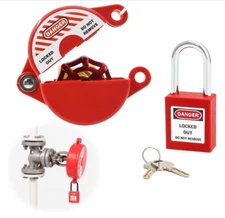 Outdoor Faucet Lock with Safety Padlock - Water Spigot Lock, Hose Bib Lock for 1