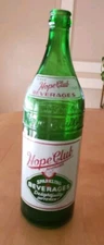Rare Hope Club 28oz Soda Bottle w/ Embossing Between The 2 ACL Labels