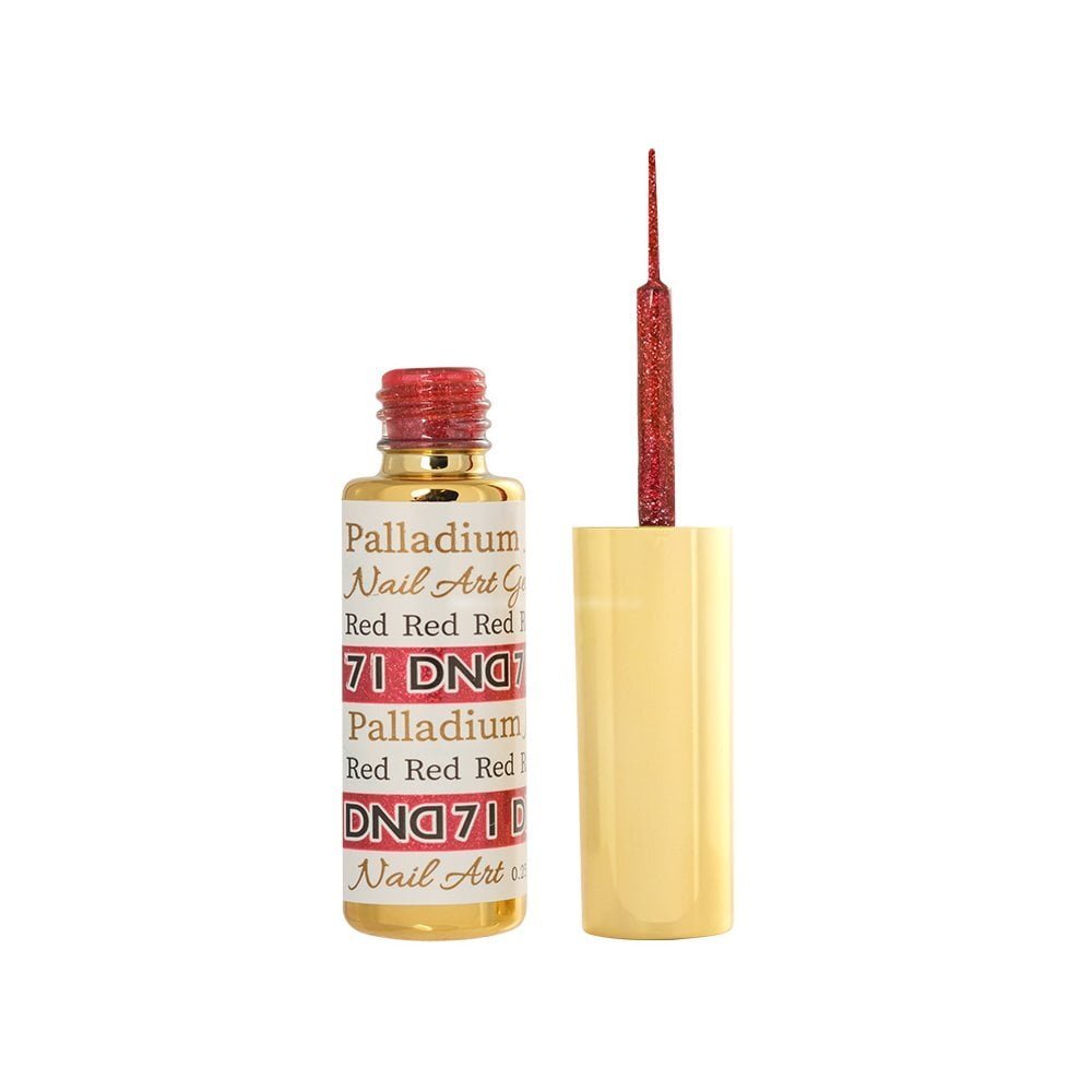 DND Gel Nail Art Liners - Palladium Red 71 - 9ml