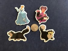 Disney Stickers - Disney Cinderella Lot of 4 Stickers.