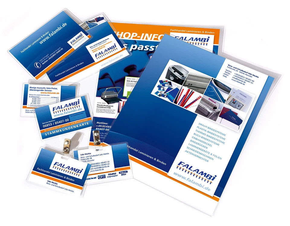 FALAMBI / BESTPREISARTIKEL 100 Laminierfolien / Laminiertaschen DIN A2 (426 x 600 mm) 2x 80 =160 mic