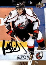Felix Bibeau - Signed 2017-18 Upper Deck CHL Card #237 - Rouyn-Noranda Huskies