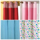 Polka Dots Ready Made Eyelet Curtain Pair Red, Pink, Blue, Multi