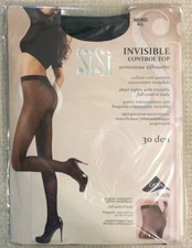 SISI Invisible Control Top corrective solid tights along the entire length 30 D