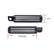 Black Rider Footpegs for Harley 1984-17 Dyna Street Fat Bob Wide Glide FXDC FXDL