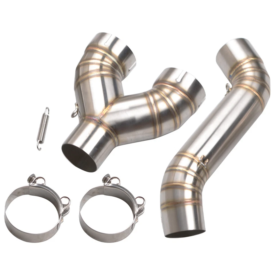 Abrazadera de tubo de enlace medio sistema de escape 60,5 mm para BMW S1000RR S1000R 2010-2014 Foto 3 de 4