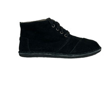 Toms Women  s Black Suede High Top Ankle Boots Size 6
