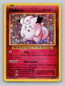 Clefairy 63/108 Holo Rare XY - Evolutions Pokémon TCG