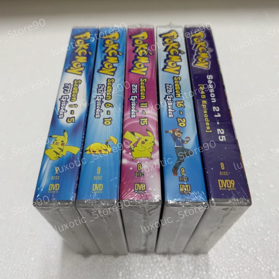 POKEMON SERIES USA English Version (Season 1 - 25 ) Complete Set DVD All Region - Image 2 of 4