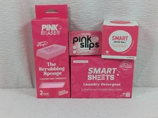 Laundry Pack - Detergent Sheets - Dryer Ball - Pink Eraser - Slips - Smart