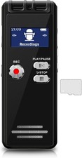 64GB Small Digital Voice Recorder - Activated Rechargeable...