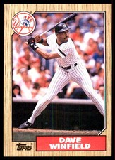 Dave Winfield 1987 Topps #770 Yankees MLB READ FREE SHIPPING AutographDen