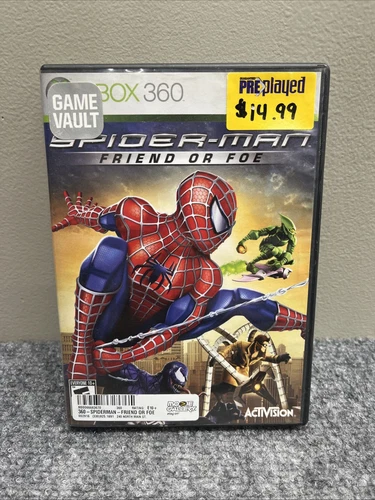 Spider-Man: Friend or Foe (Microsoft Xbox 360, 2007) CIB W/ Manual Tested
