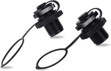Inflatable Boat Air Valve, 2PCS Spiral Air Plugs One-Way Inflation Replacement