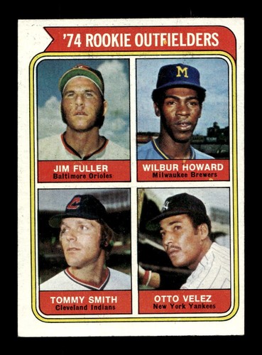 1974 Rookie Outfielders #606 1974 Topps card