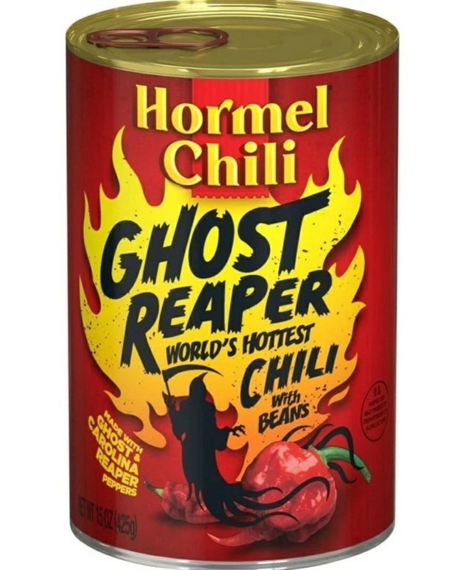 LIMITED EDITION Hormel Ghost Reaper Chili With Beans, 15 oz HOT  X3 Cans