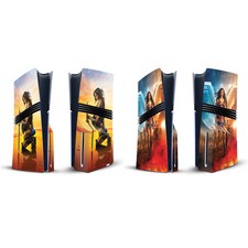 OFFICIAL WONDER WOMAN MOVIE POSTERS VINYL SKIN DECAL FOR PS5 PRO DISC CONSOLE
