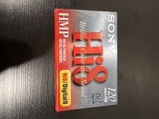 Sony Hi8 HMP Video Cassette Tape 120 min Recordable Sleeve P6-120HMP