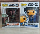 Star Wars Funko POP!  Ahsoka Two Lightsabers #409 & Boba Fett Mandalorian #462