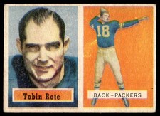 1957 Topps Tobin Rote Green Bay Packers #81