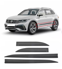 per VW Tiguan II 2015-2019 Protezioni porte fasce portiere 3D plastica nera *