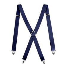 Tirantes el sticos de alta resistencia para hombre con cierre en X y clips