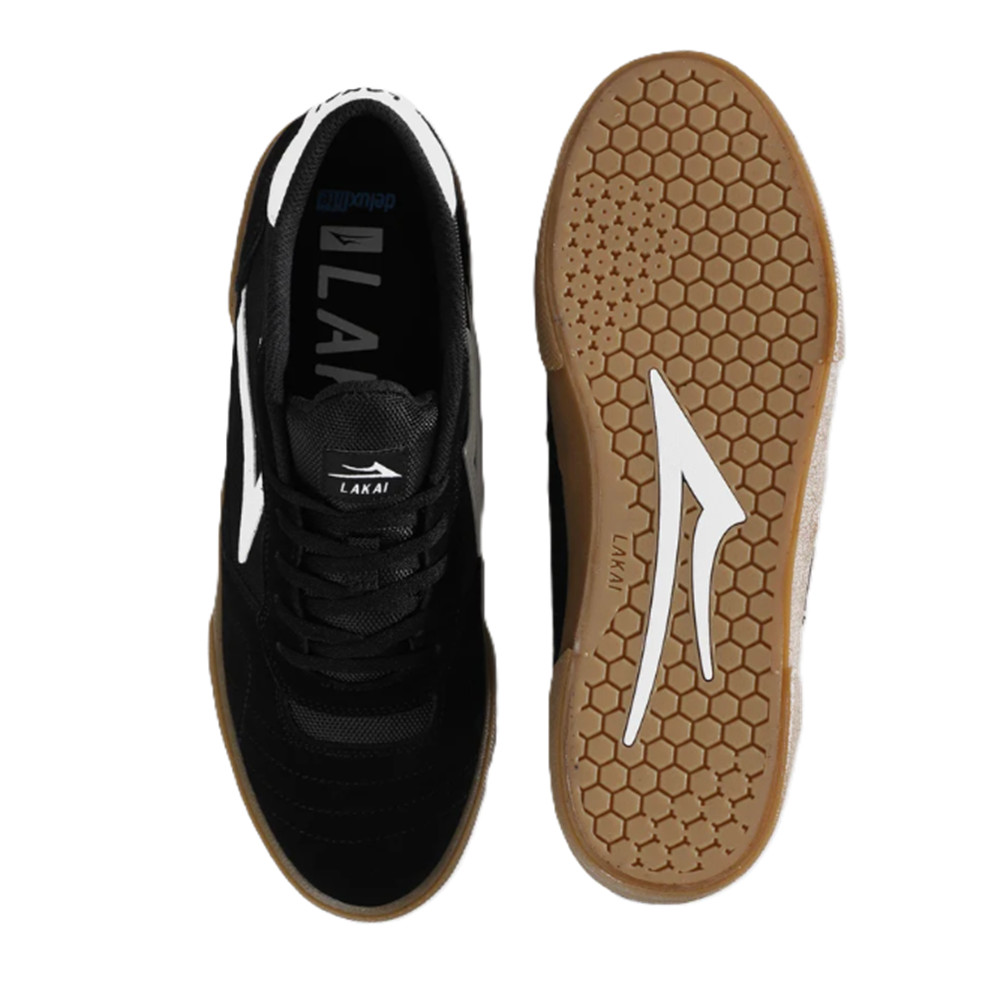 Lakai Cambridge Suede Shoes Black White Gum image 3