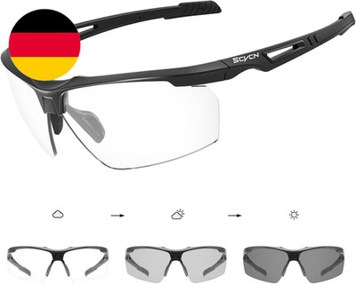 SCVCN Photochromatische Selbsttönend Fahrradbrille Herren Damen Sportsonnenbrill