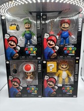 Nintendo Super Mario Bros. Movie Action Figures LOT 4 Jakks NEW Sealed