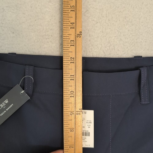 NWT J.Crew Factory Men's Sz 34 Navy 7" Tech Shorts Lightweight Stretch AL095 - Picture 4 of 7
