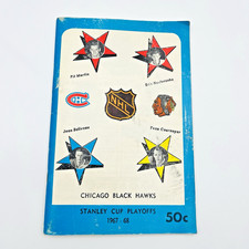1968 NHL Hockey Chicago Blackhawks Stanley Cup Playoffs Gameday Program Vintage!